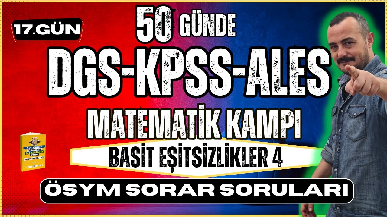 ÖSYM SORAR SORULARI | KPSS-DGS-ALES Matematik Konu Anlatımı | 50 Günde KPSS-DGS-ALES Matematik Kampı
