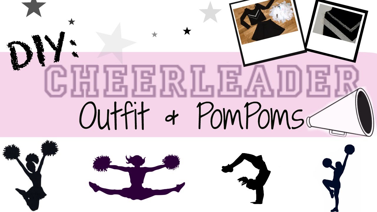 DIY: Cheerleading Outfit + PomPoms