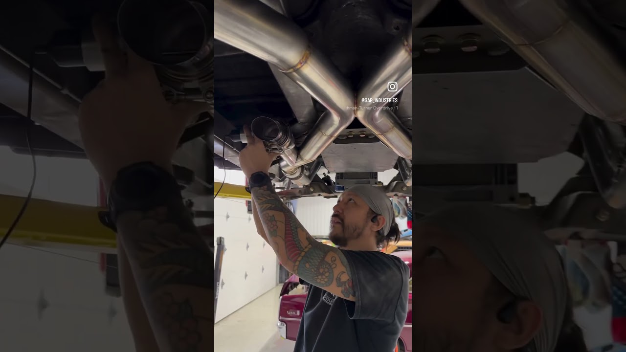 Adding some #cutouts to the #nomads custom stainless exhaust setup.
