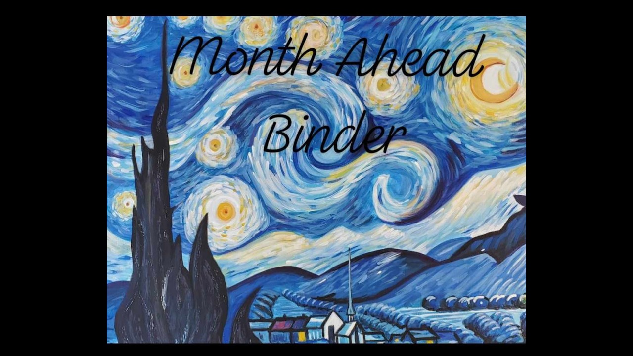 Month Ahead Binder- The One Where I Do Something Crazy, Maybe, But It Works