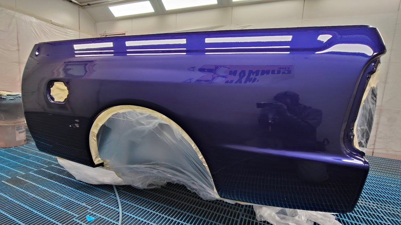Перекраска пикапа XR6 Falcon Ute с использованием технологии Flow Coat.