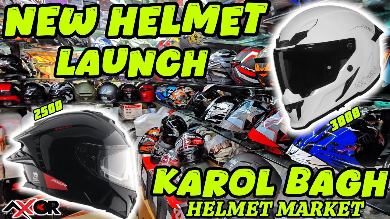 😱Cheapest helmet market in Delhi | Karol bagh naiwala market 😍 | New Helmets | @XONEABHI 