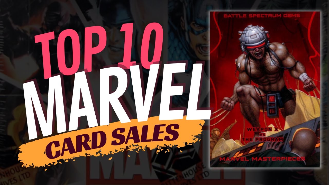 Top 10 Marvel Card Sales - These 2022 Marvel Masterpieces Cards 🤯