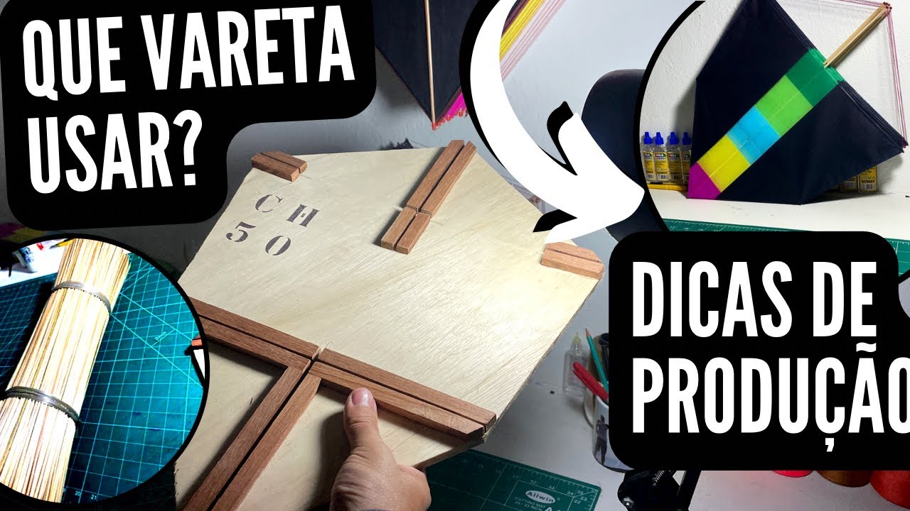 DICAS DE PRODUÇÃO DE PIPA CHARUTO DE 50cm