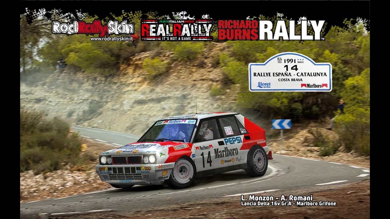 RICHARD BURNS RALLY - L. MONZON / A. ROMANI - Lancia Delta 16v Grifone - Catalunya Costa Brava 1991