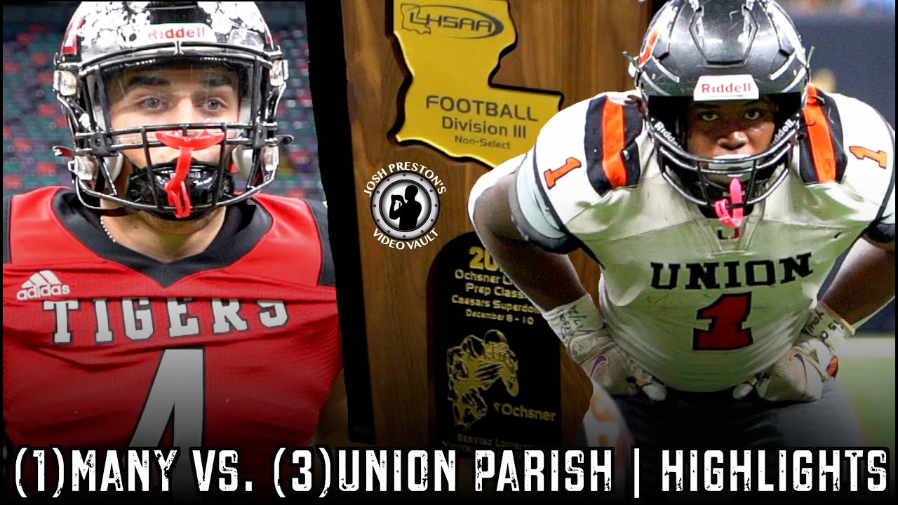 #USC & #LSU commits Tackett Curtis & Trey Holly Battle into 4Q! | Many vs Union Parish (HIGHLIGHTS)🏆