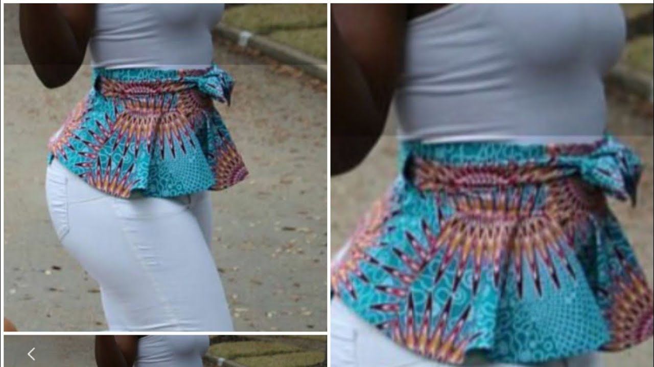 How To Make Detachable Peplum Belt/ Cutting And Sewing.