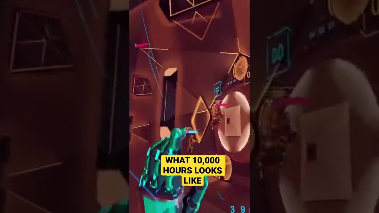 WHAT 10,000 HOURS LOOKS LIKE #shorts #vrshorts #echoarena #vrstreamhighlights