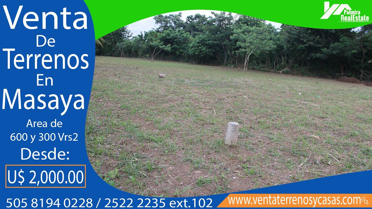 Super Ganga Terrenos en venta en Masaya (Ref.:#VLT-30)