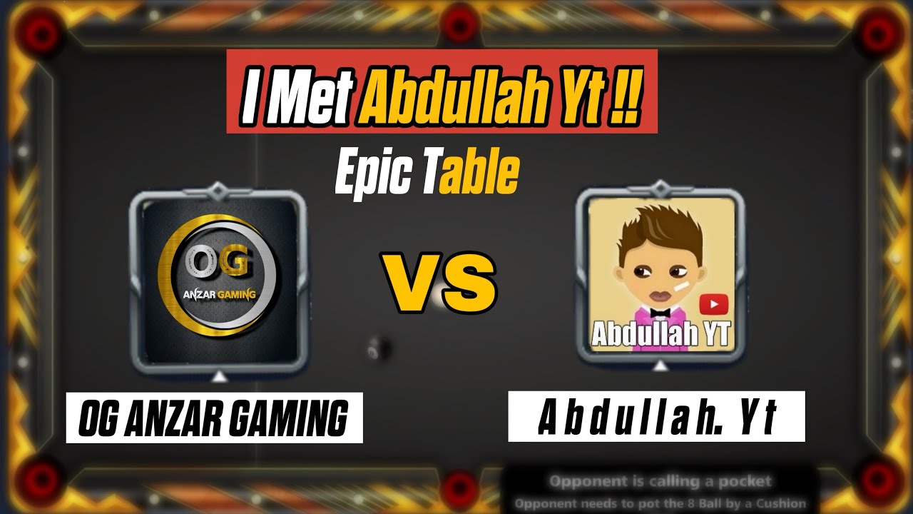 I Met @Abdullah8bpYT in 200 M Epic Table | Some Trick & Kiss Shots😘#8ballpool #gaming 