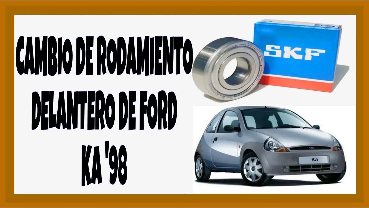 CAMBIO DE RODAMIENTOS DELANTERO DE FORD KA MOD 98 FORD🚗⚙  KA FRONT BEARING CHANGE 1998 MODEL
