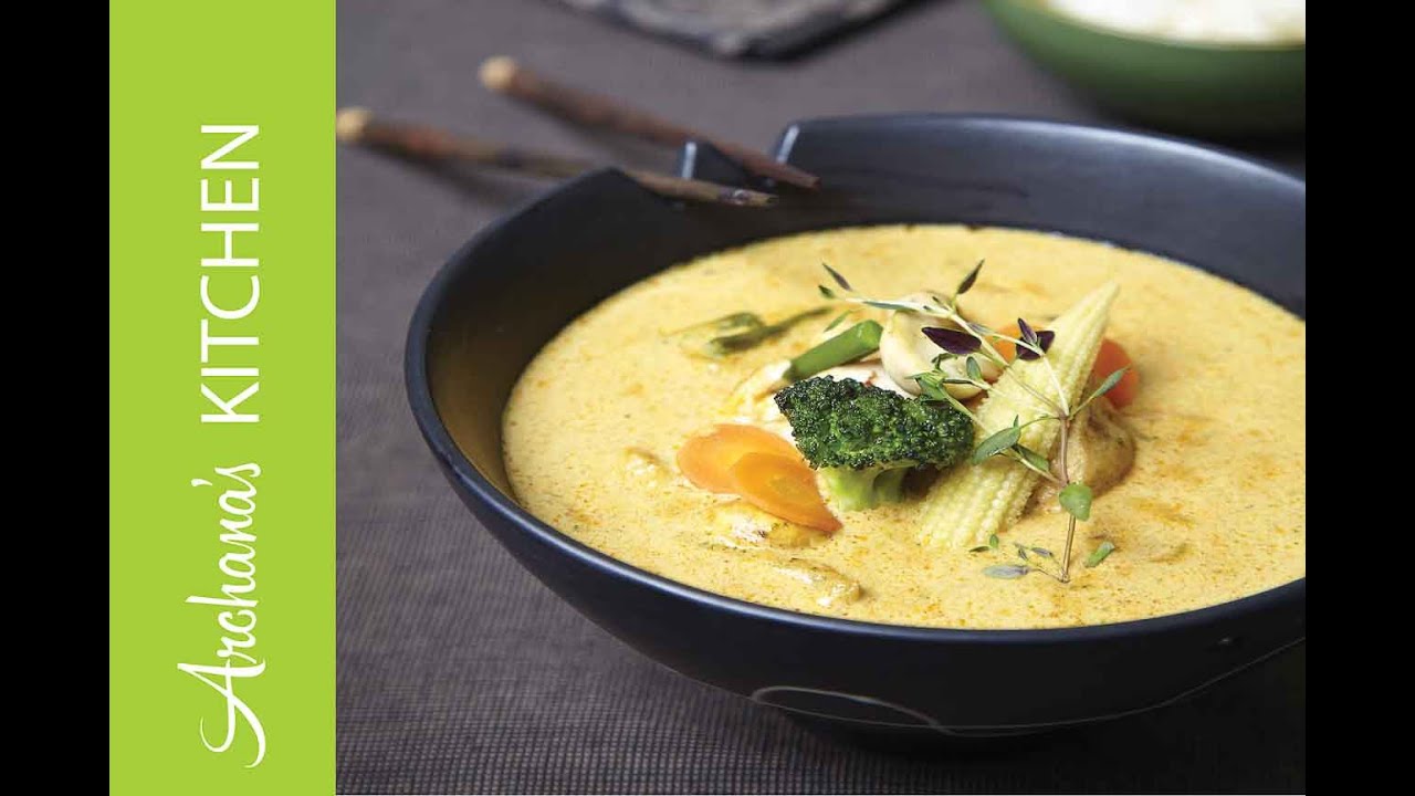 Vegetarian Thai Green Curry Recipe by Archana's Kitchen