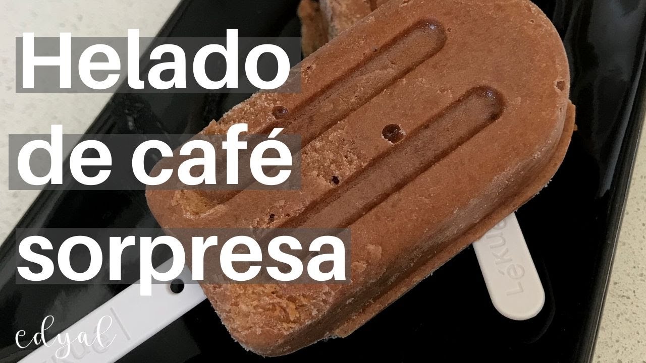 Helado de café con sorpresa
