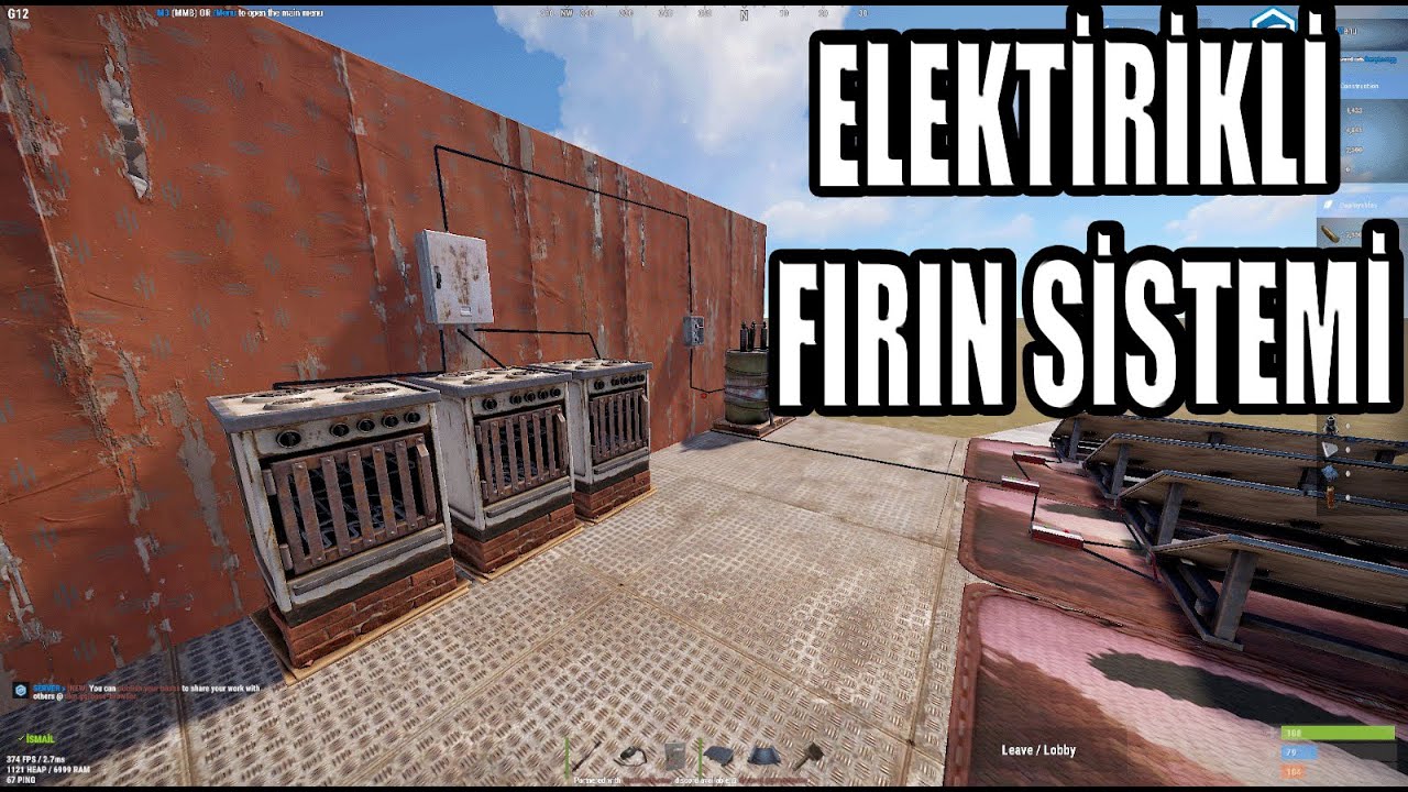 Elektirikli fırın sistemi nasıl yapılır - Rust türkçe