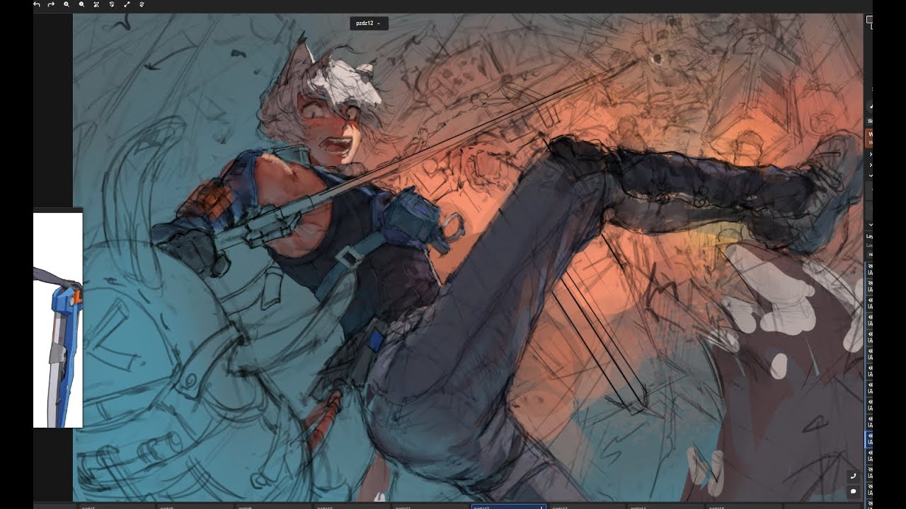 chilling & drawing Seth Lowell