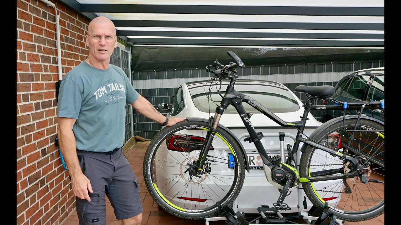 Atera Strada E-Bike  Fahrradträger für die Anhängerkupplung.
