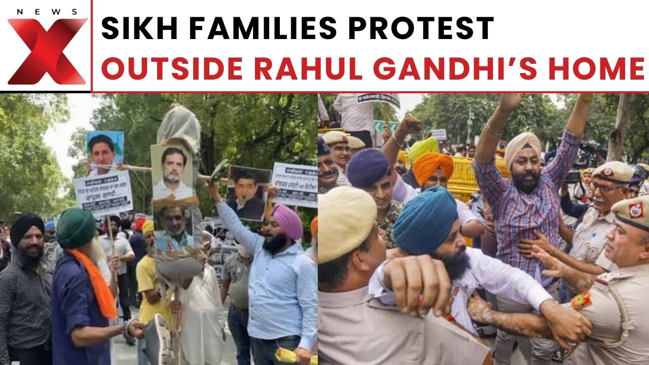 Delhi Protest: DSGMC Leaders, 1984 Riot Victims&rsquo; Families Protest Outside Rahul Gandhi&rsquo;s Residence