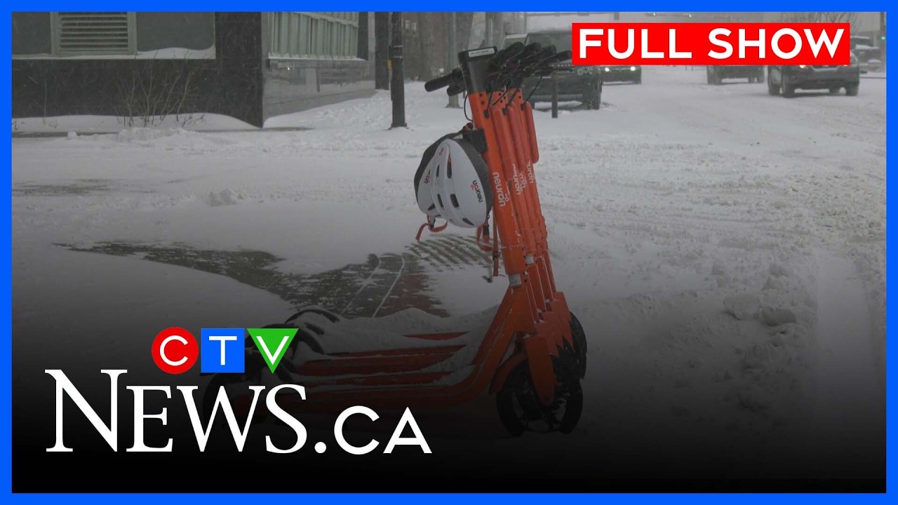 Весенний шторм принес снег и лед в южную часть Саскачевана. | CTV News Regina at Six, 16 апреля 2...