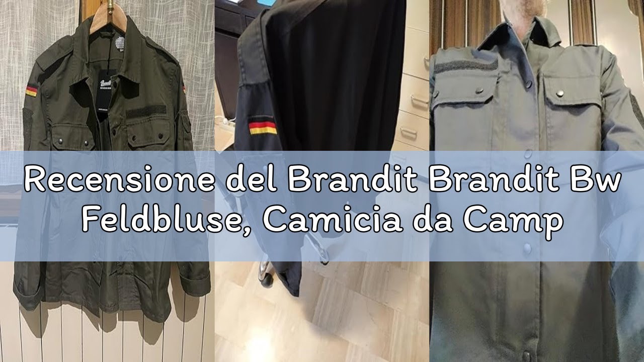 Recensione del Brandit Brandit Bw Feldbluse, Camicia da Campagna Uomo