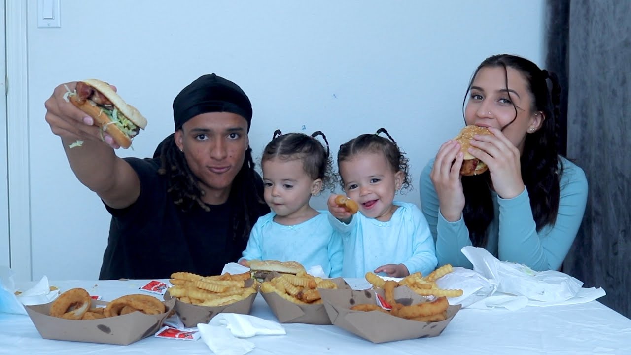 CHEESEBURGER MUKBANG || The Flo Fam