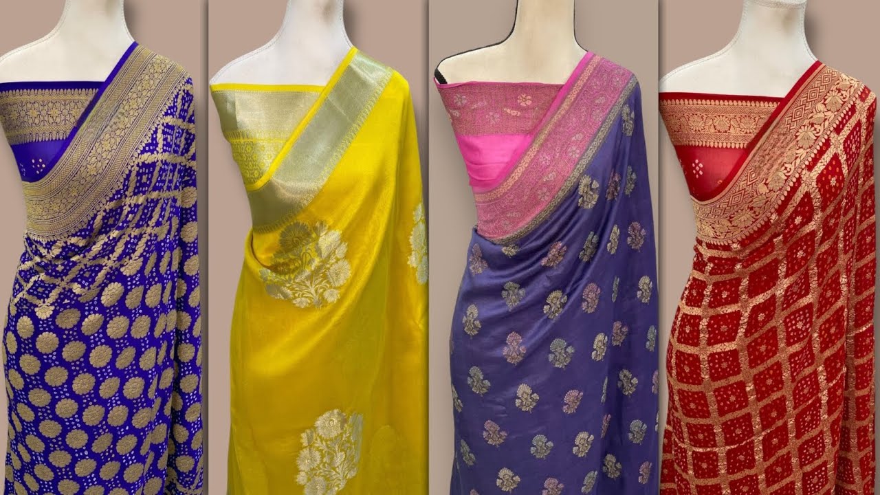 Latest Trending Pure khaddi Georgette banarasi saree🌹Khaddi Georgette saree#sanjanacreation#handloom