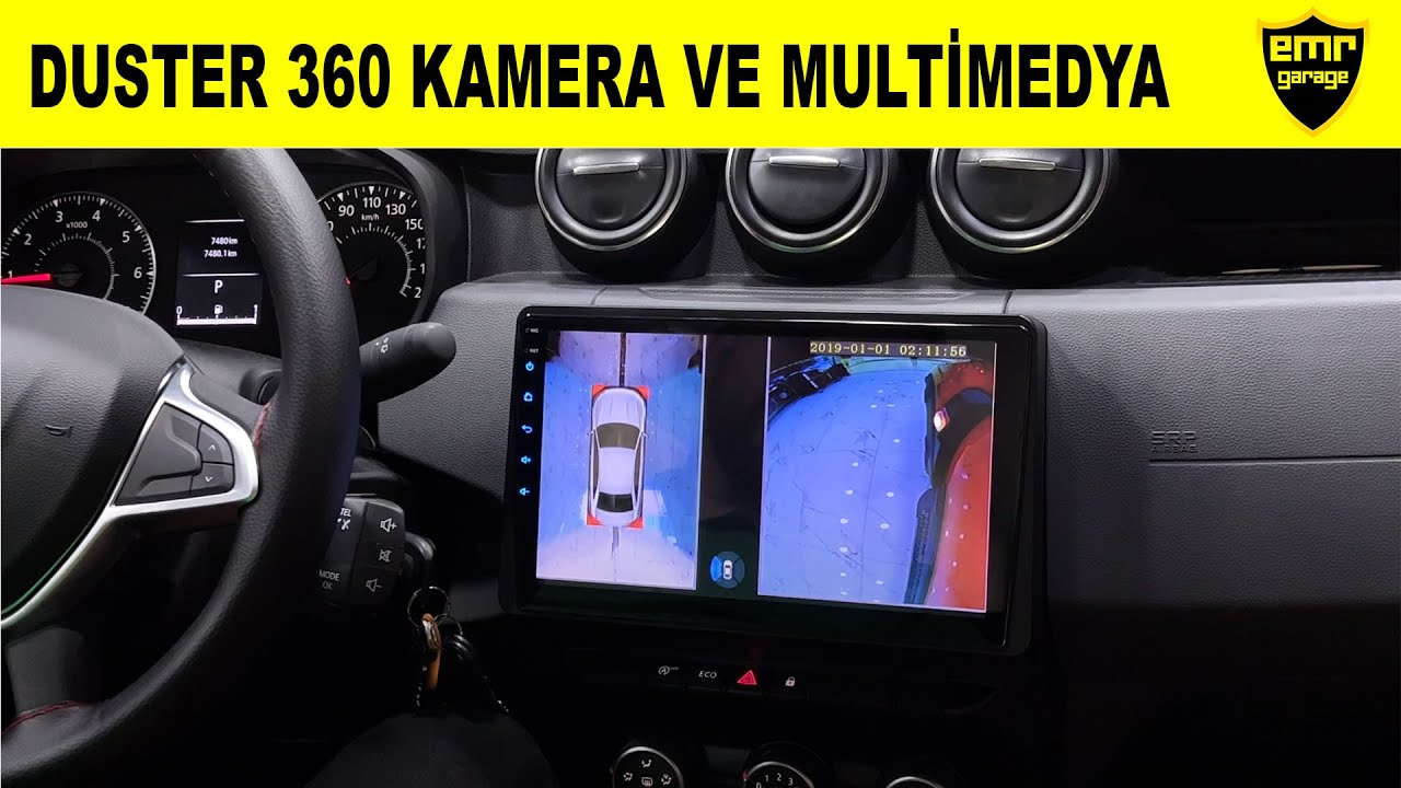 Dacia duster 360 kamera kayıt sistemi ve android ekran uygulaması - Emr Garage Ankara