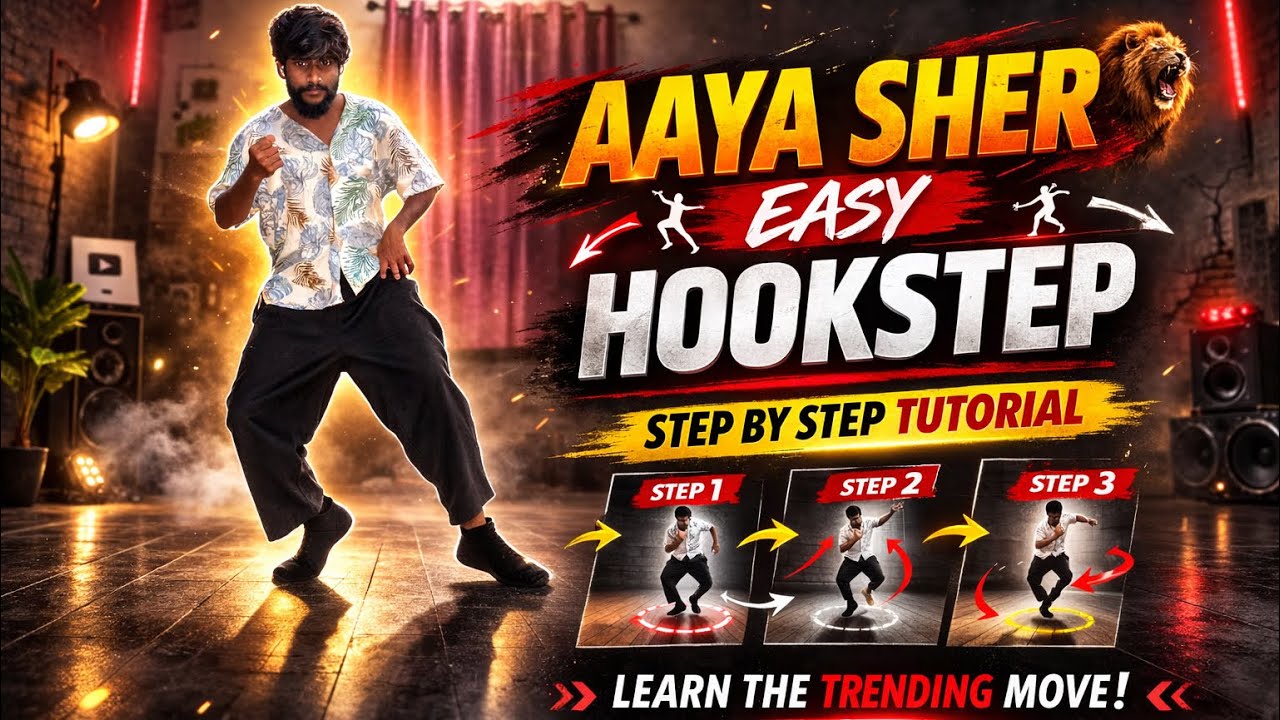 Aaya Sher Hookstep tutorial 🦁paradise 💥