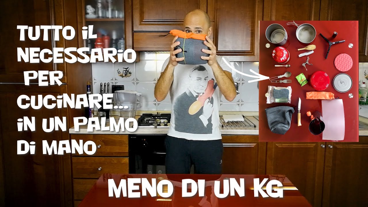 Set cucina in titanio per bikepacking e backpacking
