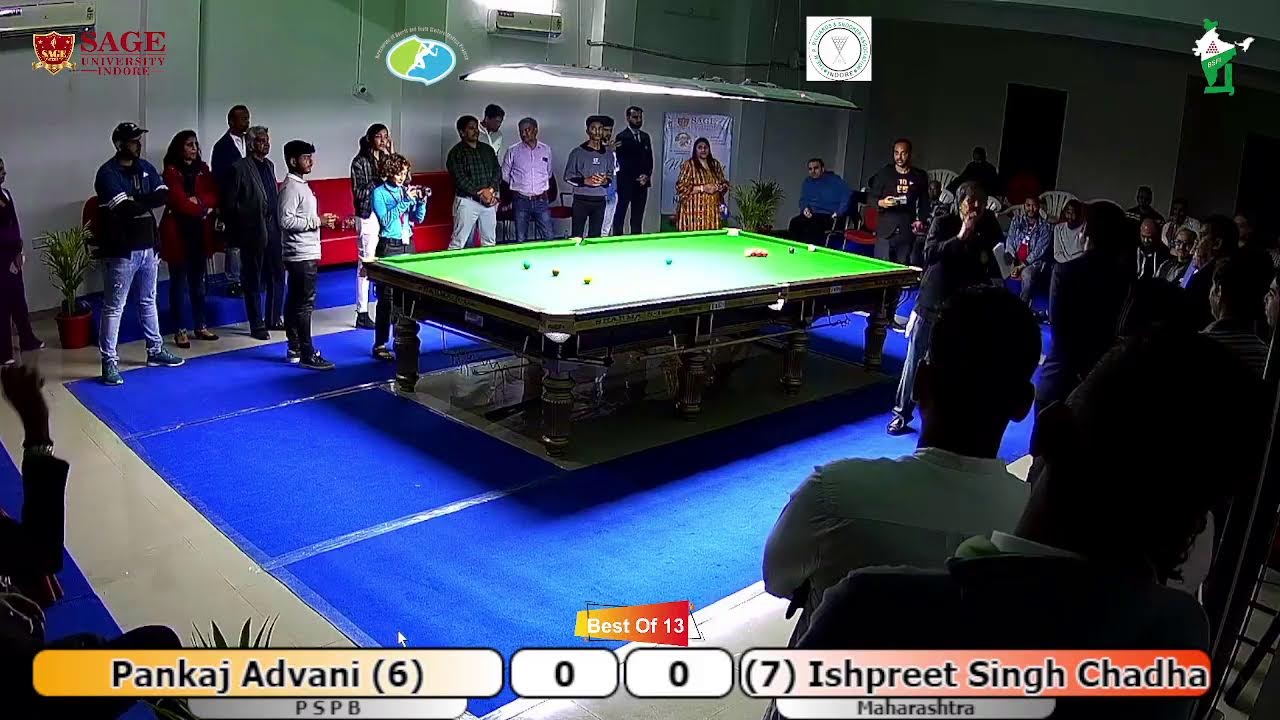 2 nd SAGE NATIONAL CHAMPIONSHIP 2022 Indore FINAL Pankaj Advani VS  Ishpreet Singh Chadha 2nd half