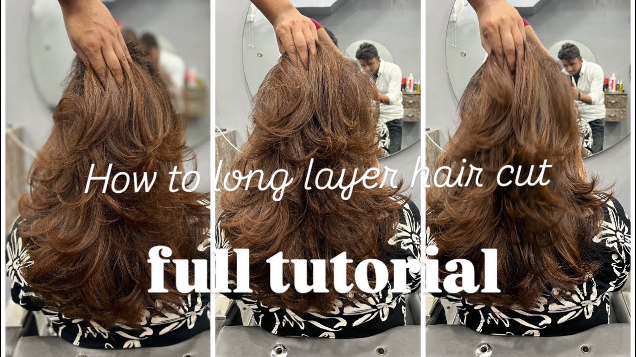 How to: hair cutting in layers/ How to feather cut/Proper Guide/ easy way/step layer