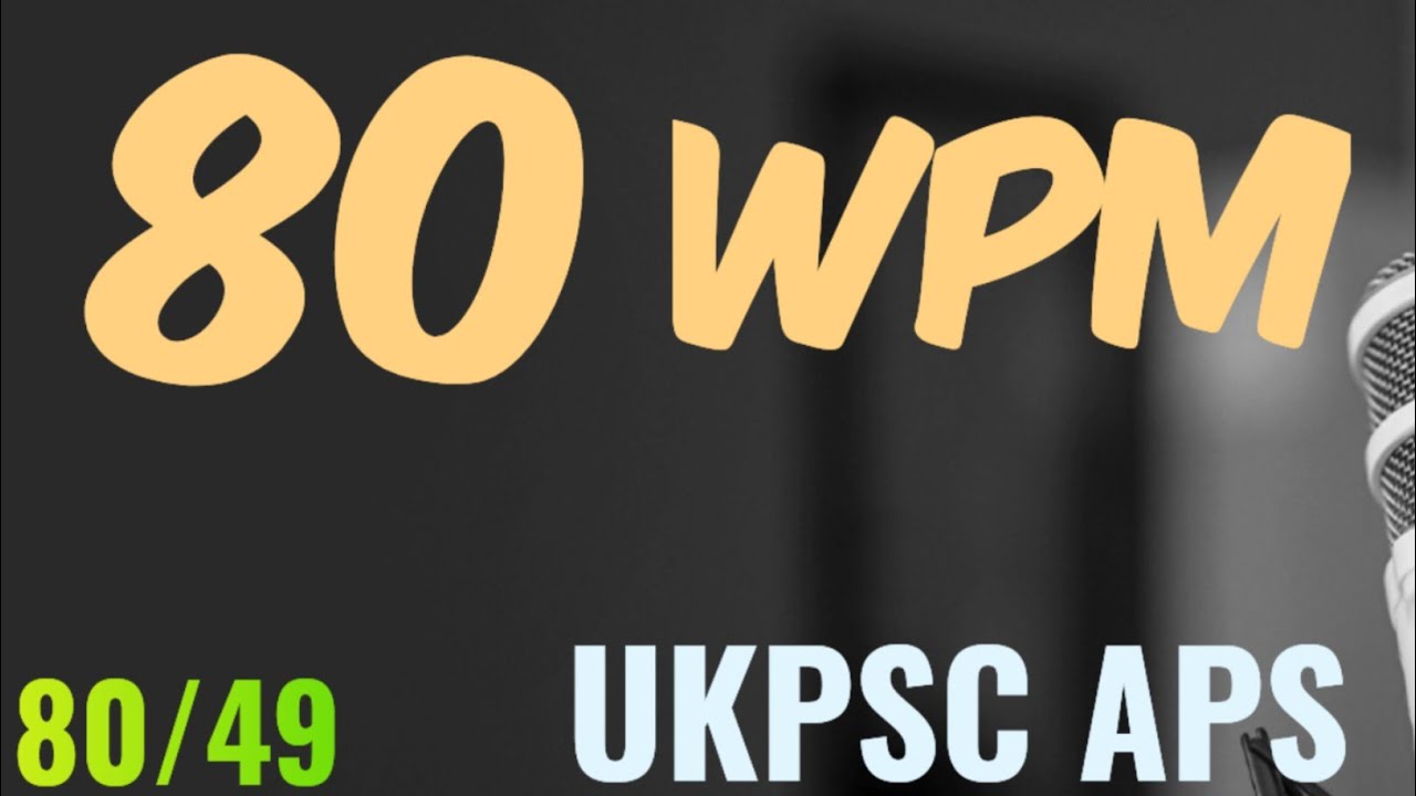 Uttarakhand Aps shorthand dictation | 80 wpm hindi dictation | Hindi shorthand dictation 80 wpm 