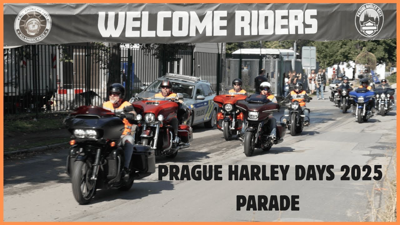Prague Harley Days 2025 - Parade 🧡🖤 Harley Rider - Czech Republic #parade #pragueharleydays