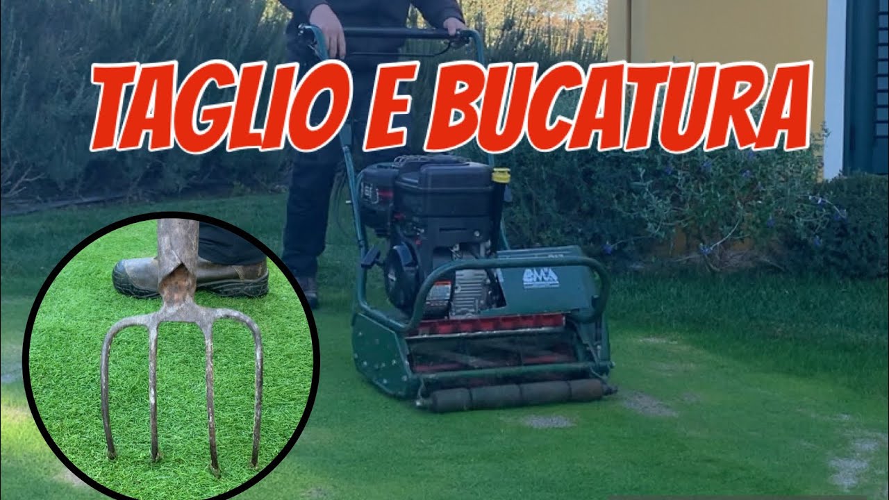 Taglio del green e bucatura manuale con forcone (miniclip)