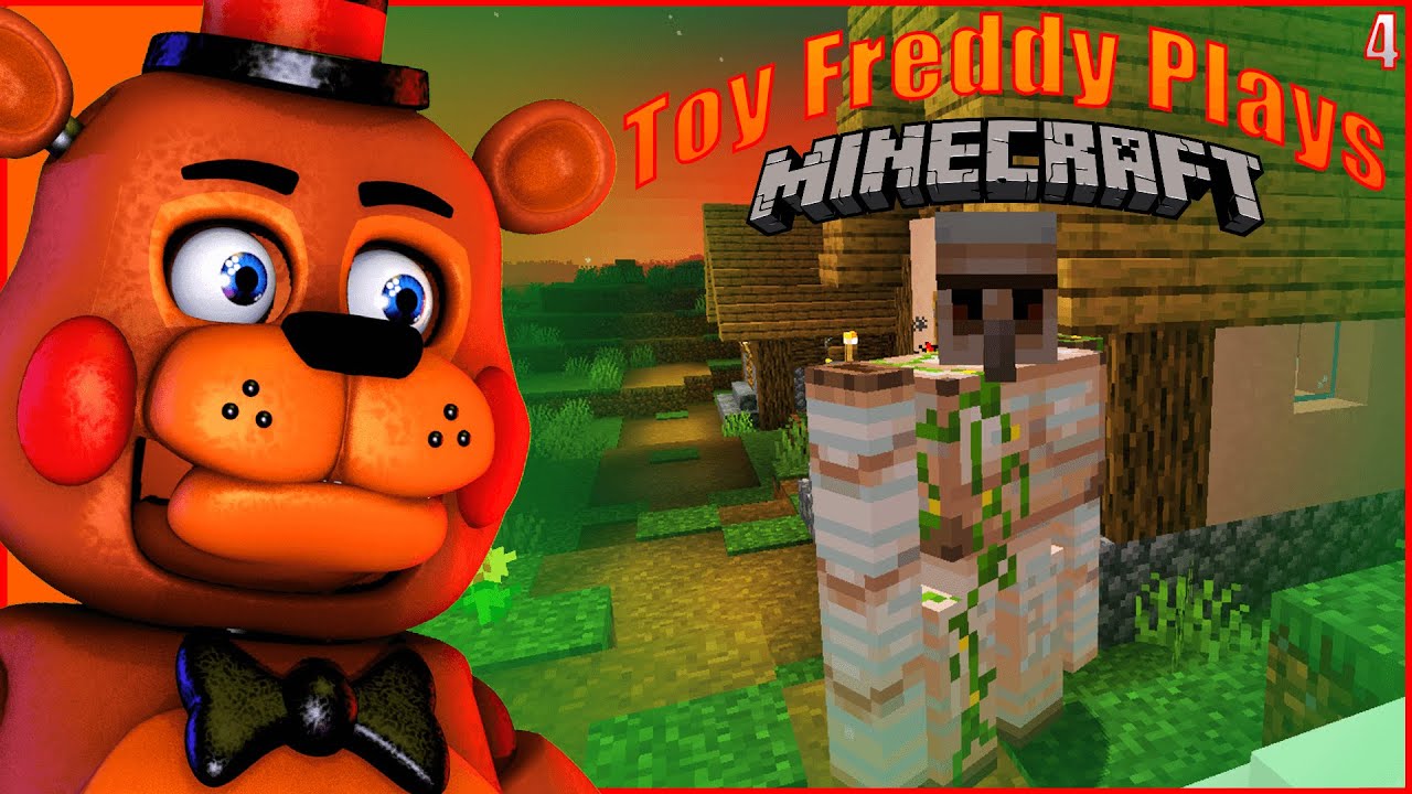 Toy Freddy Plays Minecraft | I Found An EVIL Town That's Plotting Against Me! [Part 4]