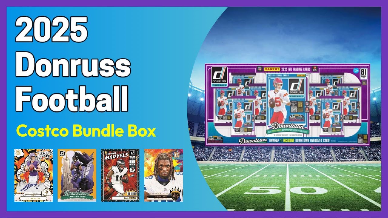 ✅🤯🔥LOADED! ROOKIE AUTOGRAPH! TWO MEMORABILIA CARDS! 🔥🤯🔥2025 #DONRUSS FOOTBALL #COSTCO BUNDLE🔥🔥