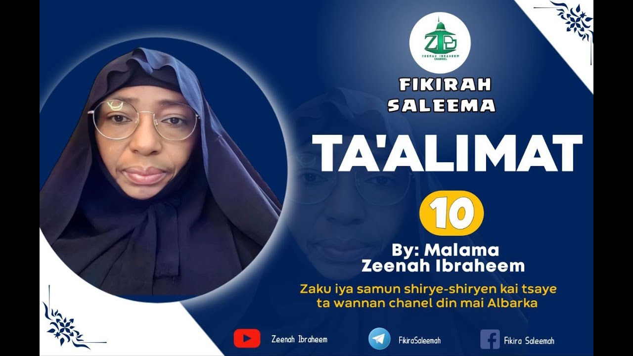 JAWABIN MALAMA ZEENATUDDIN IBRAHIM TA'ALEEMAT KASHI NA 10