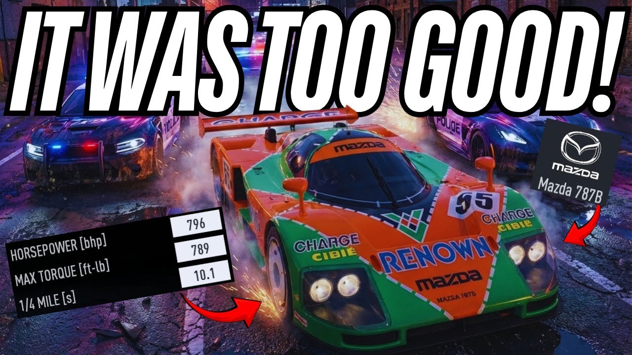 *НОВАЯ* MAZDA 787B мощностью 800 л.с. &mdash; это НЕВЕРОЯТНО мощная машина в режиме Hot Pursuit в NFS U...