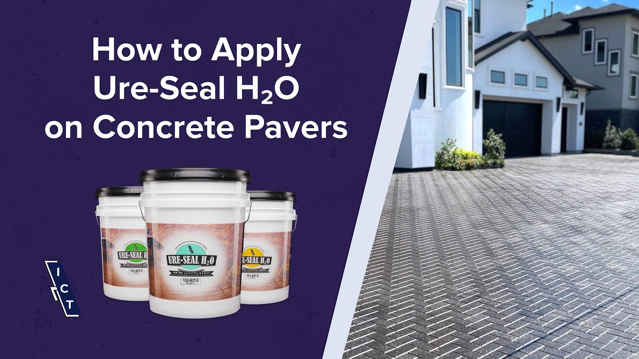 How to Apply Ure-Seal H₂O on Concrete Pavers