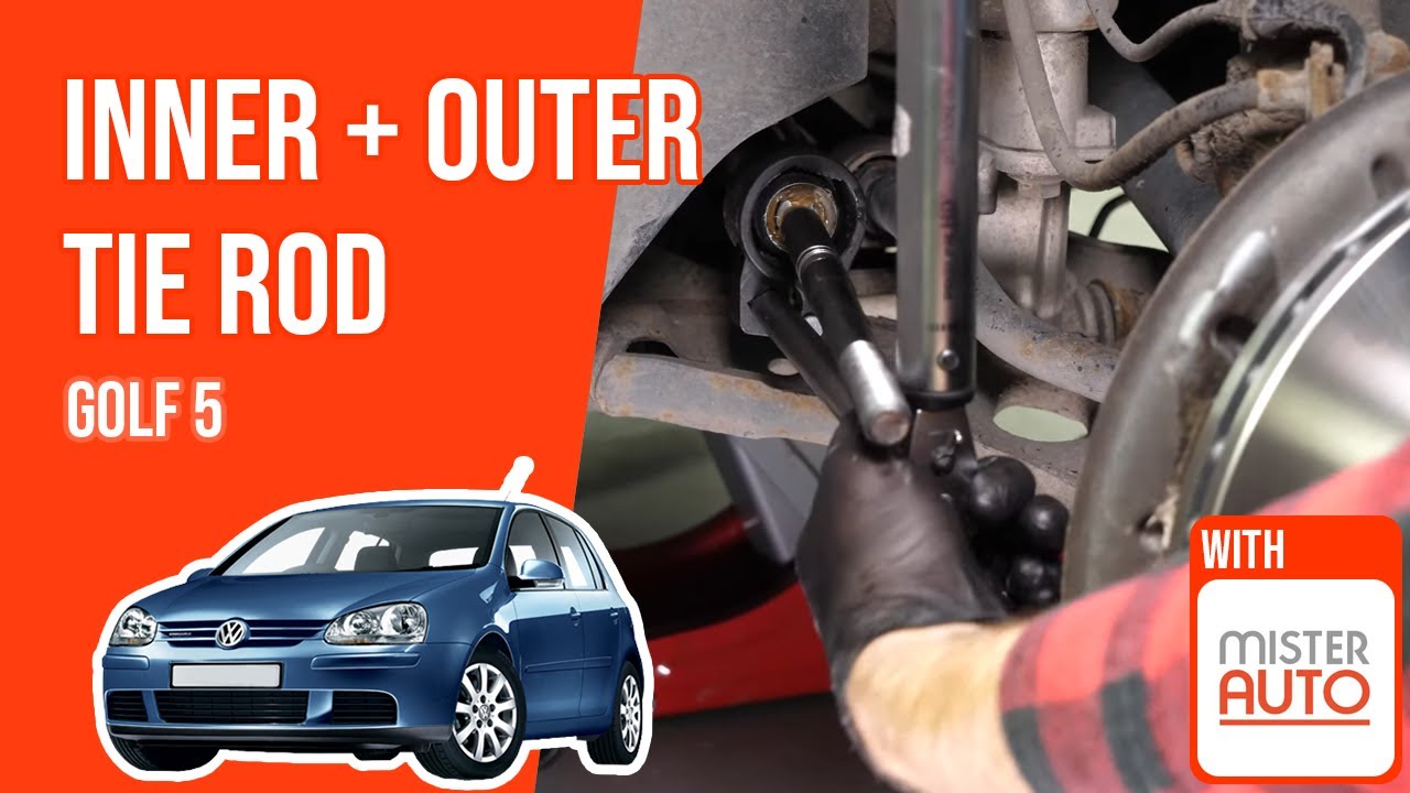 How to replace the inner and outer tie rod Golf mk5 🚗