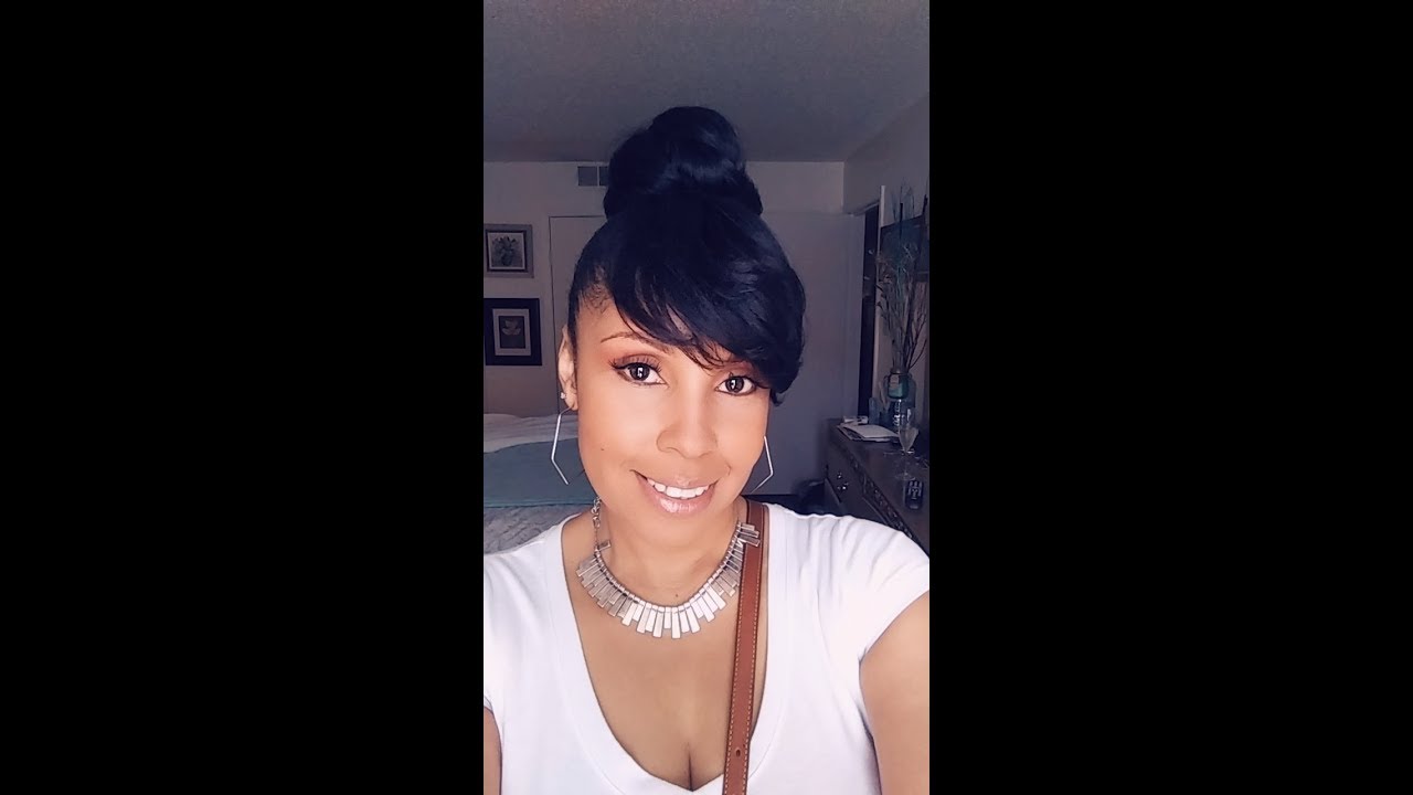 SENSATIONAL INSTANT BUN WITH BANGS 