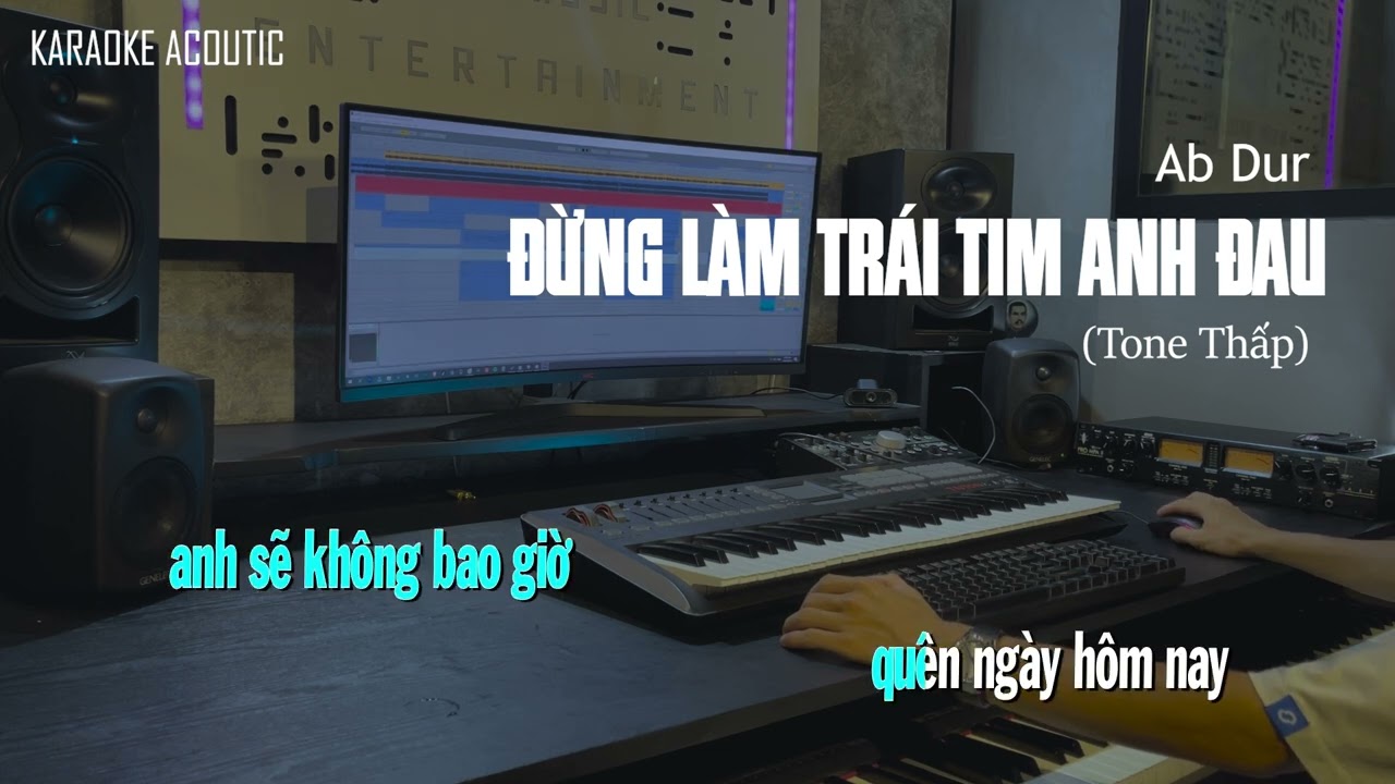(Karaoke Hạ Tone ) Đừng Làm Trái Tim Anh Đau - Sơn Tùng MTP | Beat Phối Mới | Beat Dễ Hát