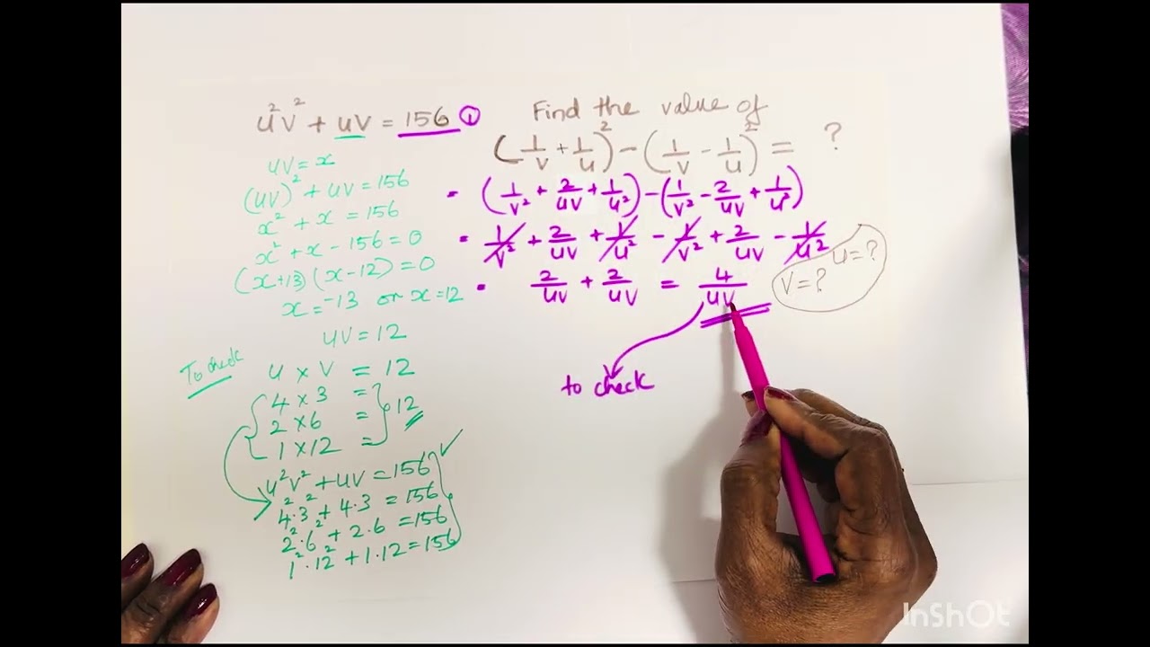 159) Finding possible values for an expression 