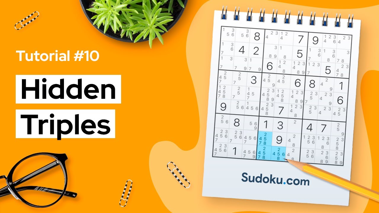 Hidden triples - a Sudoku technique for beginners