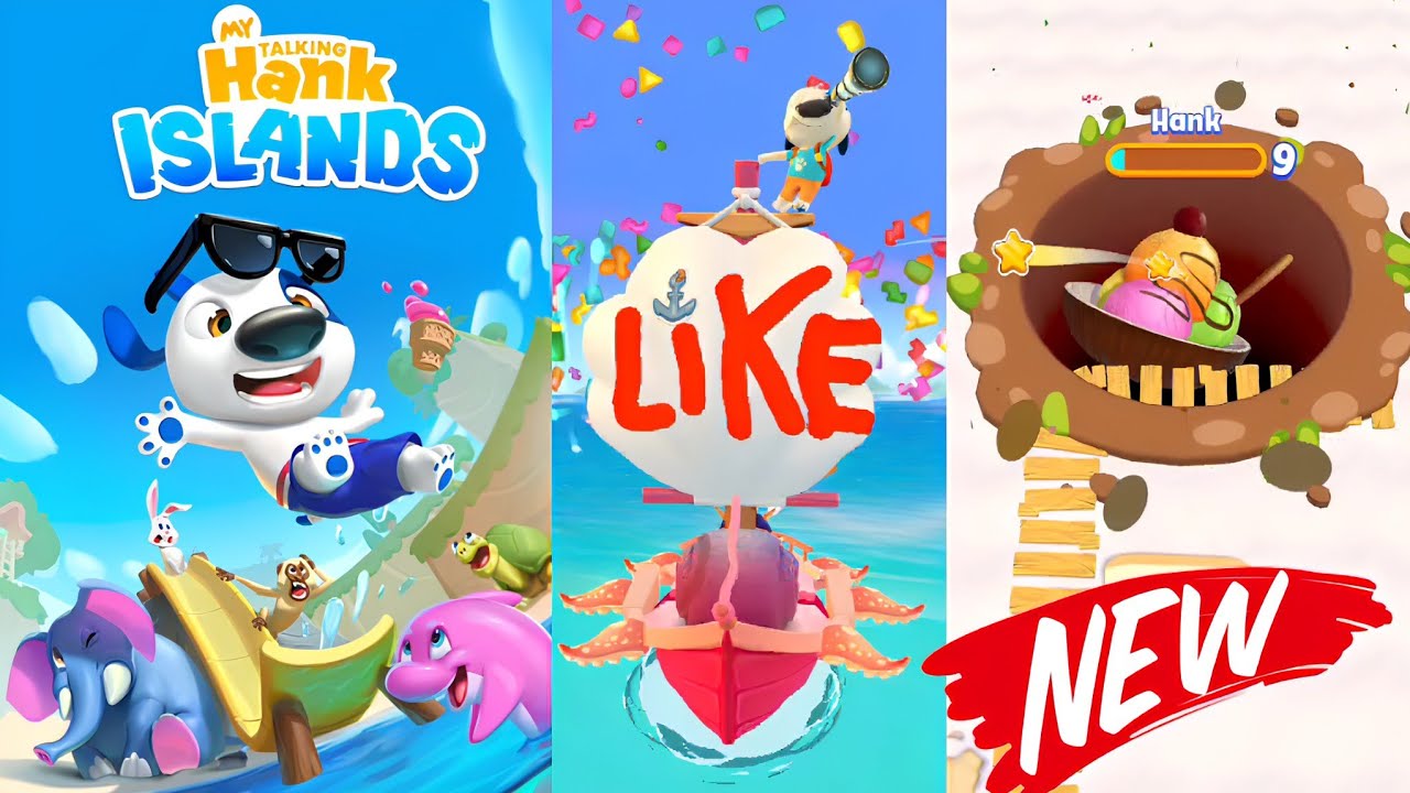 My Talking Hank islands New update New Mini-game Gameplay Android ios 