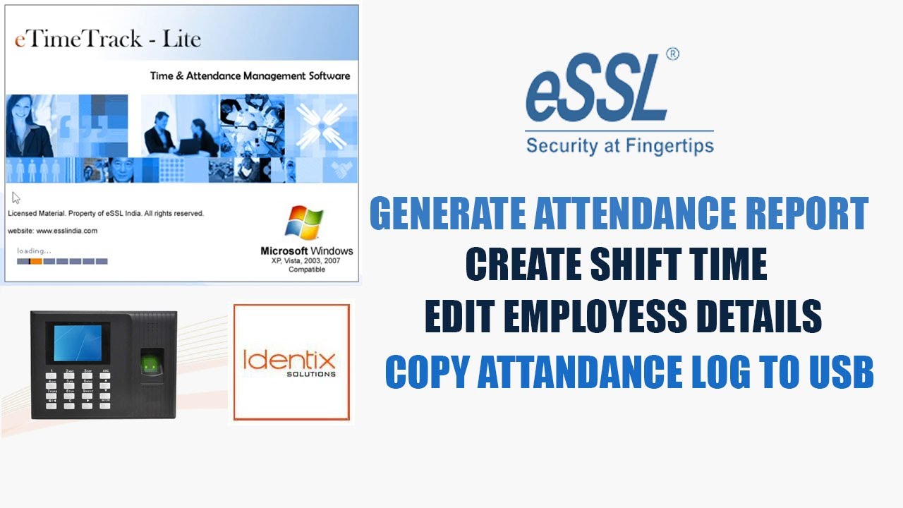 How to generate Attendance Reports in ESSL Biometric Attendance System | Loxyo Tech