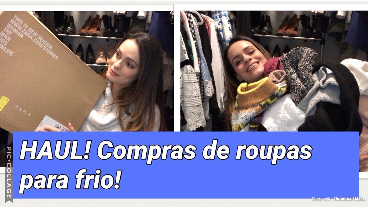 Compras de roupas para frio!
