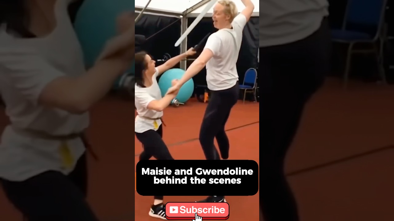 Arya stark vs Brienne of Tarth - Game of Thrones behind the scenes