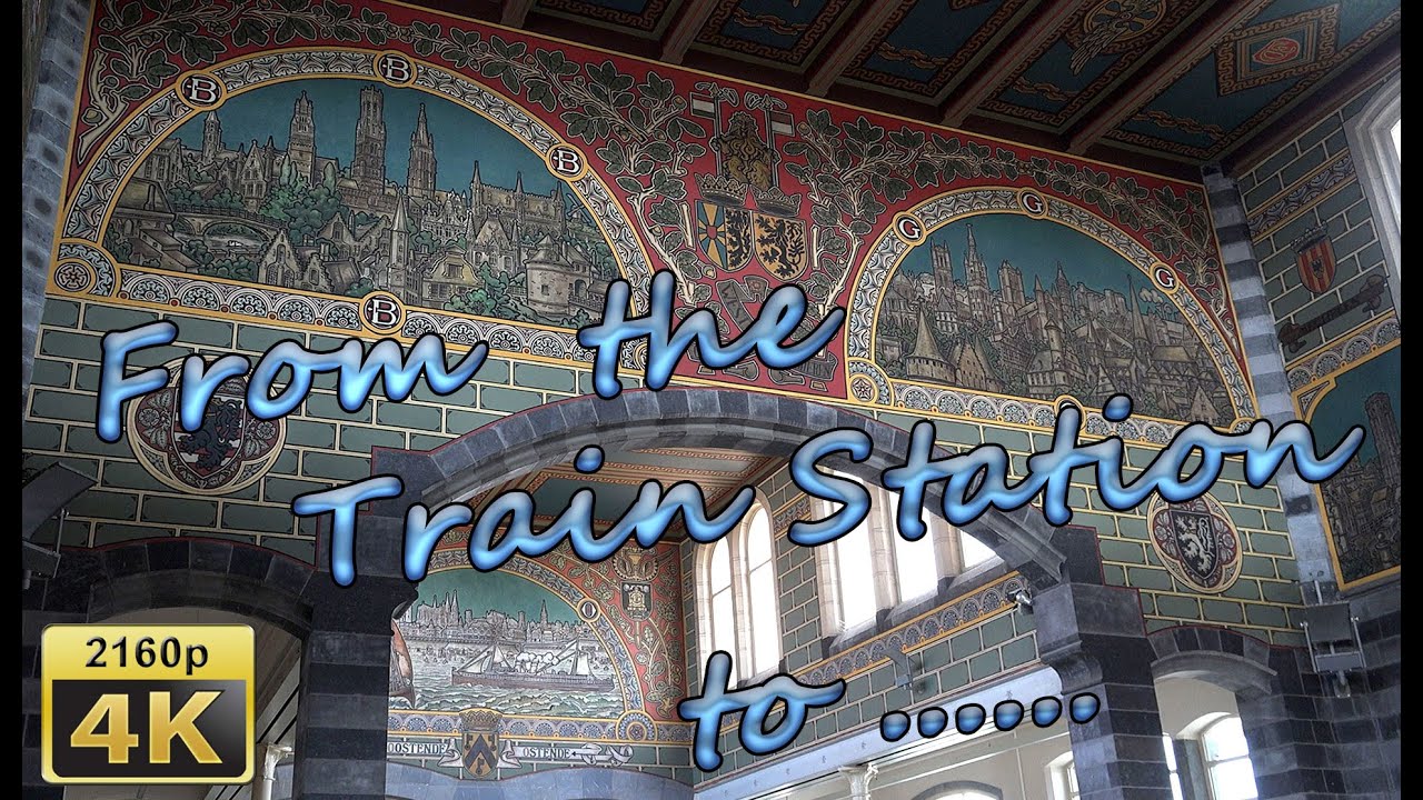 From the Train Station to the Center in Ghent - Belgium 4K Travel Channel