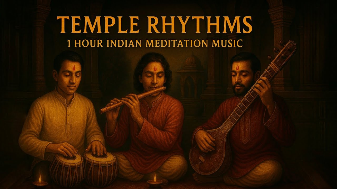 Temple Rhythms &ndash; Tabla, Flute & Sitar Tranquility | 1 Hour Indian Meditation Music