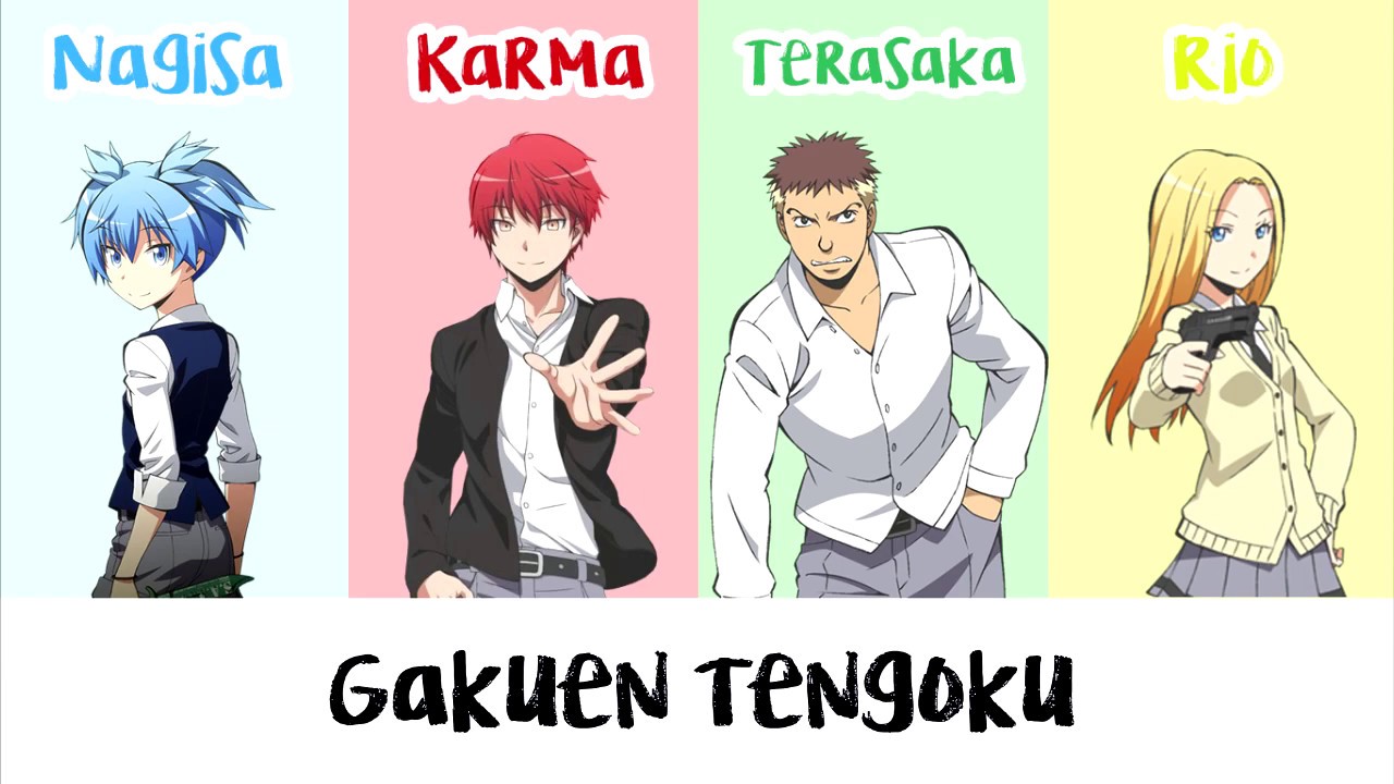 [THSUB] 学園天国 - Nagisa & Karma & Terasaka & Rio (ห้องเรียนลอบสังหาร)
